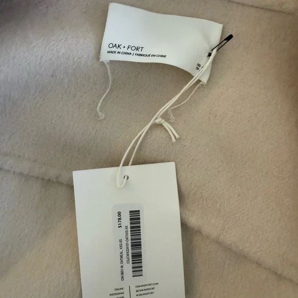 Beige Button-Up Wool Jacket - Picture 2 of 2